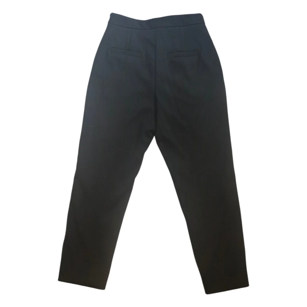 NWT Ted Baker Devana Black Flat Front Tapered Leg Trousers US 4 - Picture 5 of 11